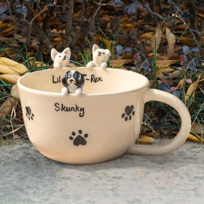 Personalisierte Haustierfigur-Tasse – Erinnerungsgeschenke für Tierliebhaber – Einzigartige Geschenke für Hundebesitzer und Katzenliebhaber