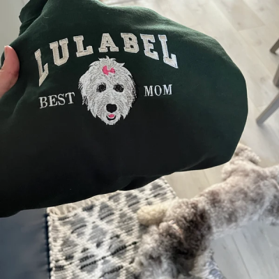 Individuelles Hunde-Sweatshirt mit Hundegesicht darauf, Gedenkgeschenke für Haustierliebhaber, einzigartiges Weihnachtsgeschenk