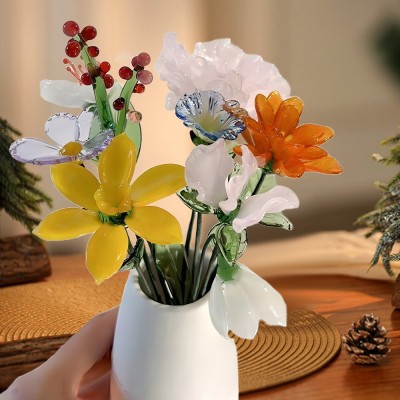 Personalisierte Geburtsmonatsblume aus Glas, einzigartige Geschenke für Mama, Oma, Geschenkideen zum Muttertag