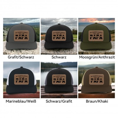 Meine Lieblingsmenschen nennen mich PAPA Mütze, personalisierte Papa Mütze, Papa Vatertagsgeschenk, Geschenk für Papa, Papa Geschenk von Enkeln, Papa Mütze