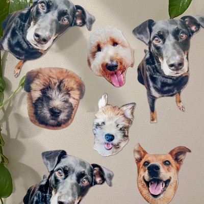 Individuelle Haustiermagnete | Niedliche Tiermagnete | Dekorative Magnete | Geschenke für Hunde- und Katzenliebhaber | Kühlschrankmagnet | Weihnachtsgeschenk für Tierliebhaber