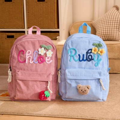 Personalisierter Kinderrucksack mit Namen, individuelle Schultasche für Kleinkinder, Geschenk zum Schulanfang für Kinder, einzigartige Geschenke für Mädchen und Jungen