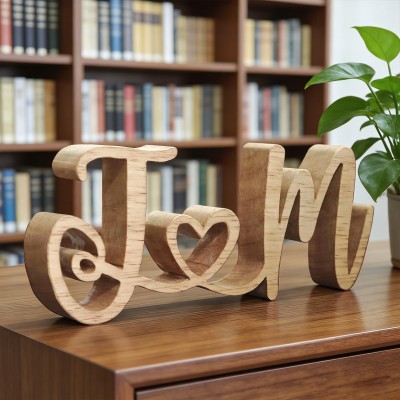 Personalisiertes Holzschild mit den Initialen des Paares – Einzigartige Geschenke zur Hochzeit, zum Hochzeitstag oder zum Valentinstag für Sie und Ihn.
