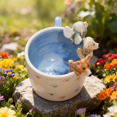 Personalisierte Tasse mit Haustiermotiv und Namen – Erinnerungsgeschenk für Hundeliebhaber, Geschenk für Tierfreunde, Weihnachtsgeschenk