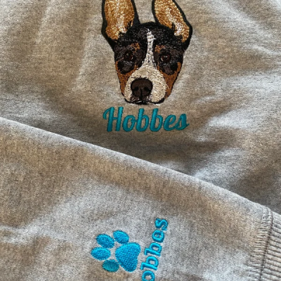 Individuell besticktes Hunde-Sweatshirt, einzigartige Geschenke für Hundebesitzer, Weihnachtsgeschenke für Hundeliebhaber