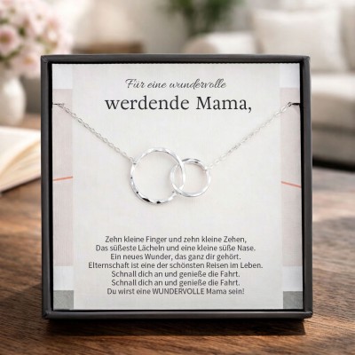 Geschenkbox für frischgebackene Mütter – Schmuckset mit Halskette, perfektes Geschenk zum ersten Muttertag, Schwangerschaftsgeschenk für werdende Mütter