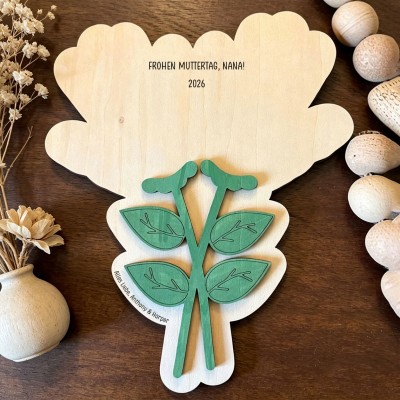 Erstes Muttertags-DIY-Handabdruckschild – Einzigartiges Geschenk für Mama – Muttertagsgeschenke