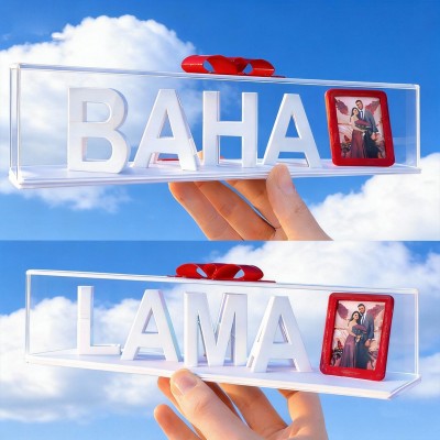 Personalisierte 3D-gedruckte Namensschilder mit optischer Täuschung für Paare – Geschenkideen zum Jahrestag und Valentinstag.