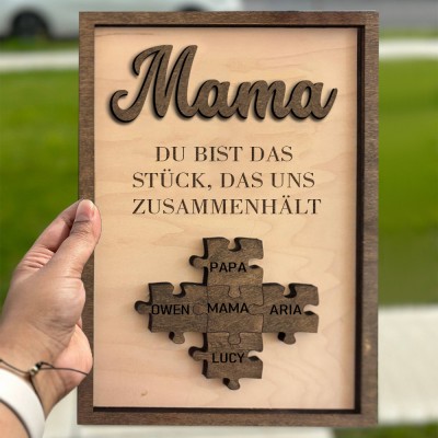 Personalisiertes Puzzleteil-Schild | Geschenke für Mama | Geschenke für Oma | Personalisierte Muttertagsgeschenke | Individuelles Muttertagsgeschenk | Muttertag