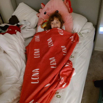 Personalisierte Kinderdecke mit Namen – Einzigartiges Geschenk für Kinder, Geburtstagsgeschenke, Weihnachtsgeschenkideen