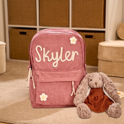 Personalisierter Kinderrucksack mit Namen, individuelle Schultasche für Kleinkinder, Geschenk zum Schulanfang für Kinder, einzigartige Geschenke für Mädchen und Jungen