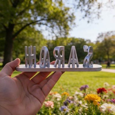 Personalisiertes Namensschild für Paare – Einzigartige Geschenke zum Hochzeitstag und Valentinstag