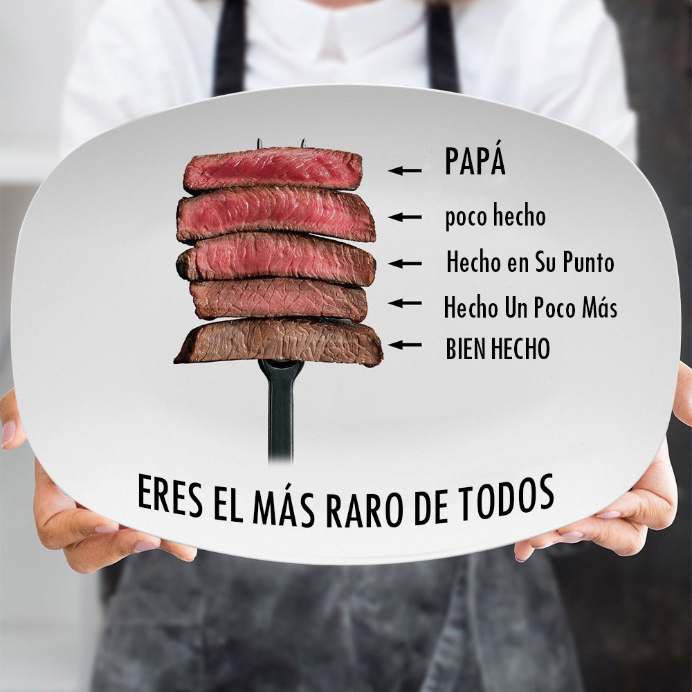 Regalo personalizado para el día del padre con plato para asar, eres la más bella de todas