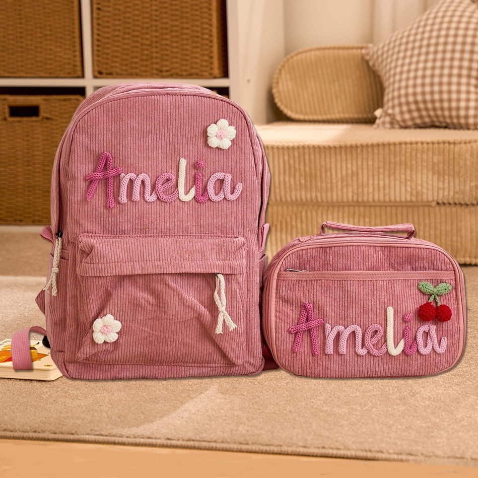 Conjunto personalizado de mochila y bolsa de almuerzo para niños, regalo de regreso a clases para niños, regalos únicos para niñas y niños.