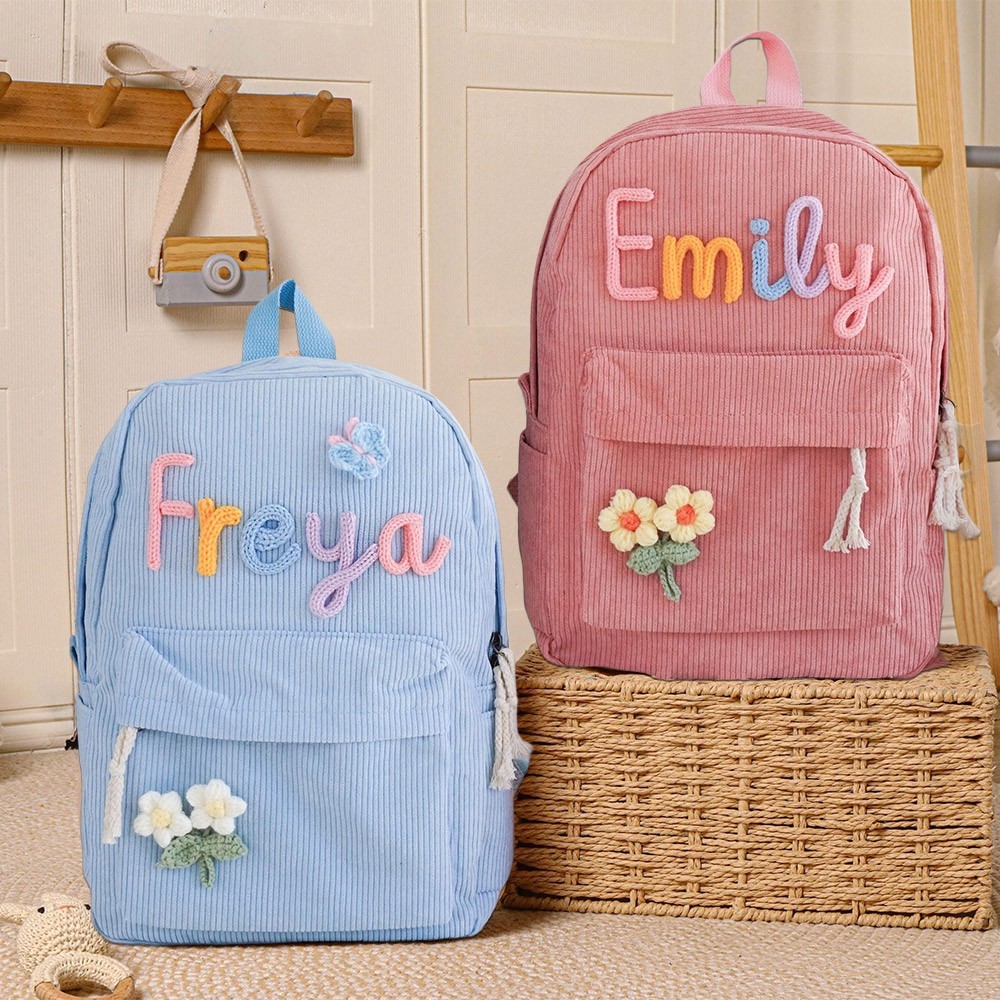 Mochila infantil personalizada con nombre - Mochila escolar personalizada para niños pequeños - Regalo de vuelta al cole para niños - Regalos únicos para niñas y niños.