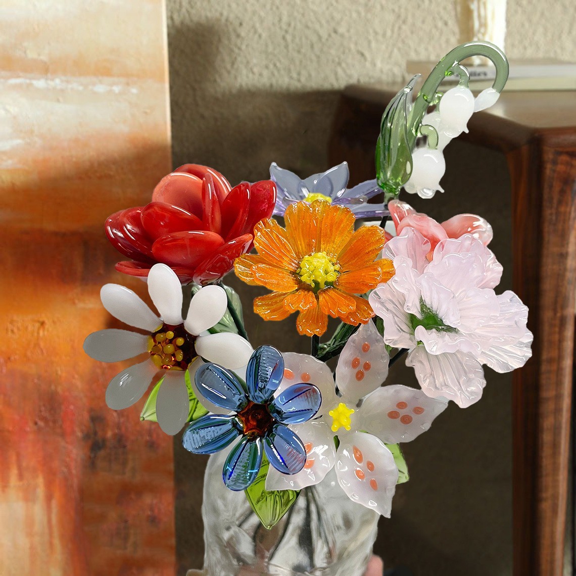 Flor de cristal personalizada para el mes de nacimiento, regalos únicos para mamá, abuela, ideas de regalo para el Día de la Madre