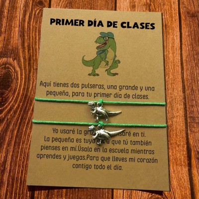 Pulsera del primer día de clases Pulseras a juego de regreso a clases para mamá y yo