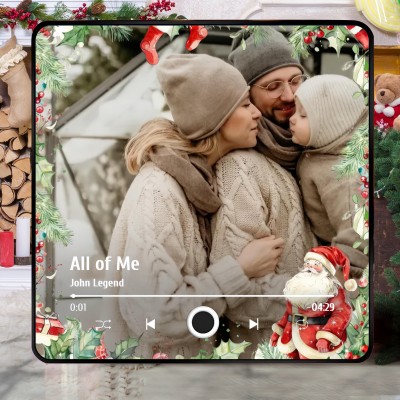 Álbum de fotos y música de Spotify personalizado, imán para nevera, regalo de aniversario para parejas, regalos de Navidad.