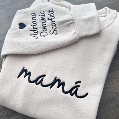 Sudadera con capucha bordada personalizada para mamá: ideas perfectas para regalar en el Día de la Madre