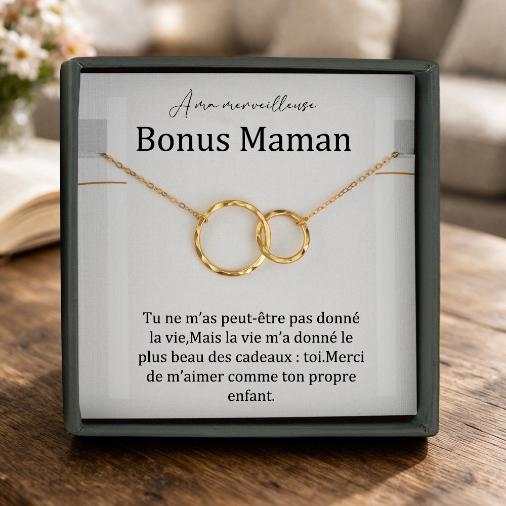 Collier cadeau pour belle-mère – Bijou pour la belle-mère ou la mère adoptive offert par la mariée, souvenir de mariage