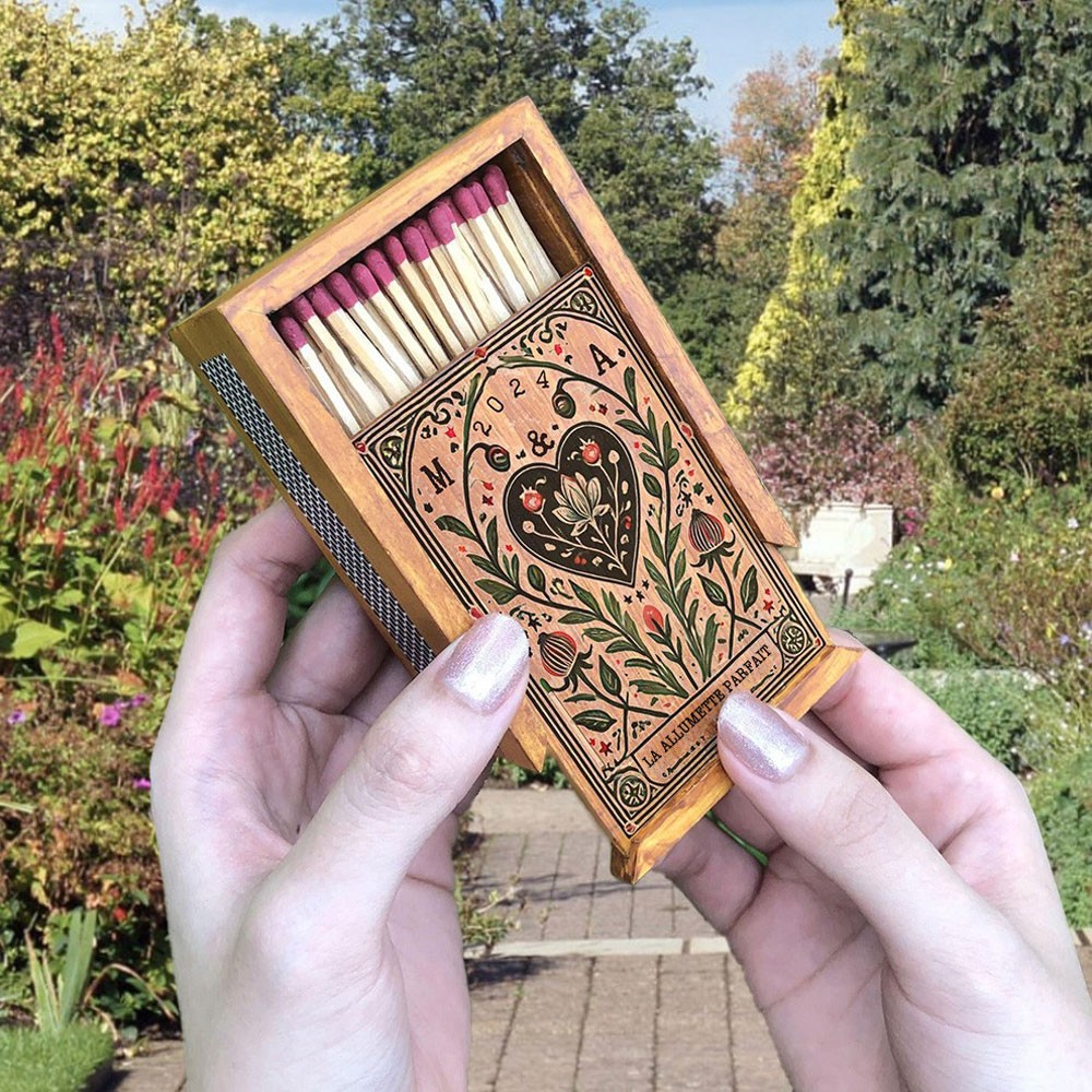 Coffret cadeau personnalisé pour couple en bois pour pendaison de crémaillère Idées cadeaux pour anniversaire Cadeaux de Saint-Valentin pour couples