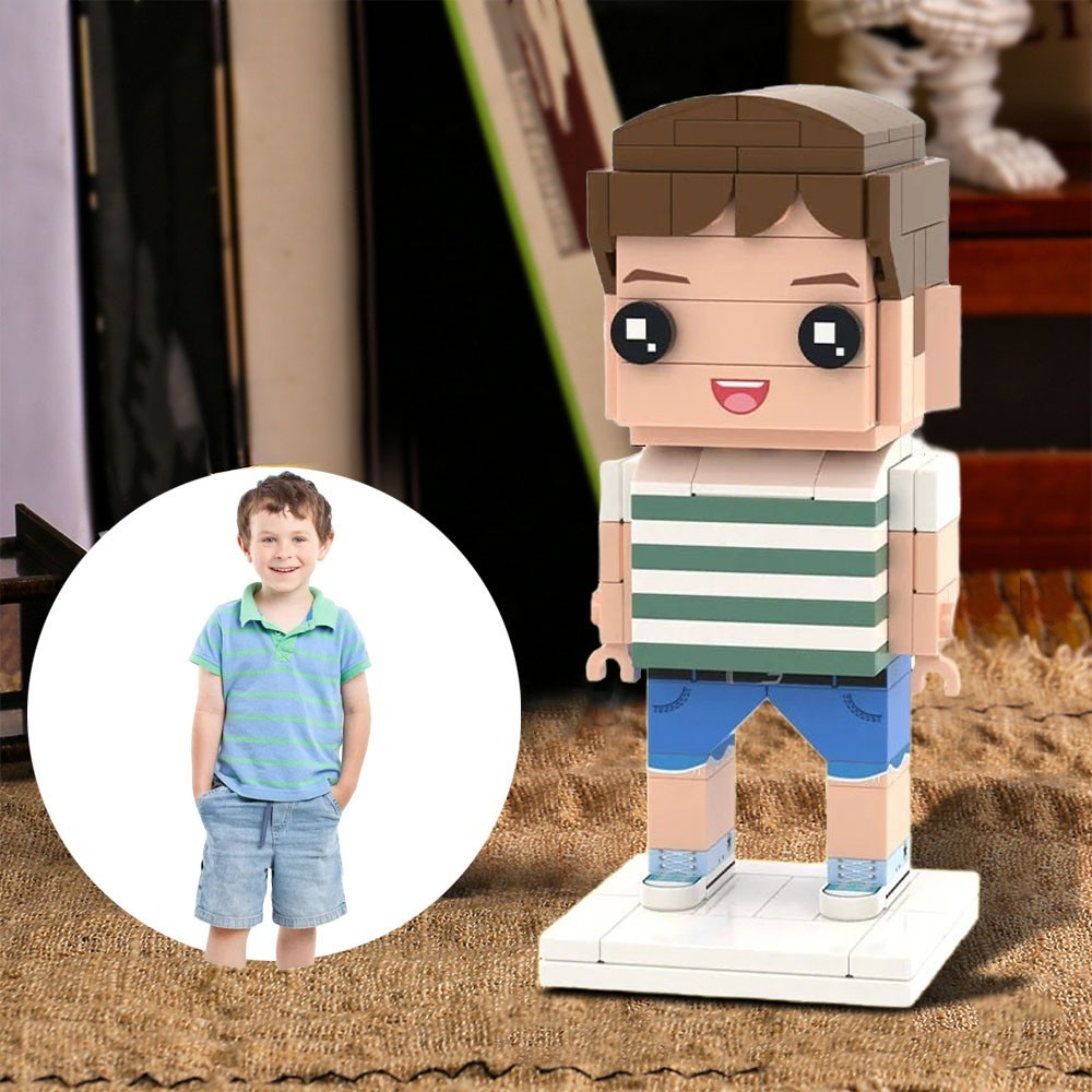 Figurines Personnalisées en Brique Représentant le Corps Entier à partir d'une Photo Cadeaux Souvenirs pour Enfants Idées de Cadeaux d'Anniversaire