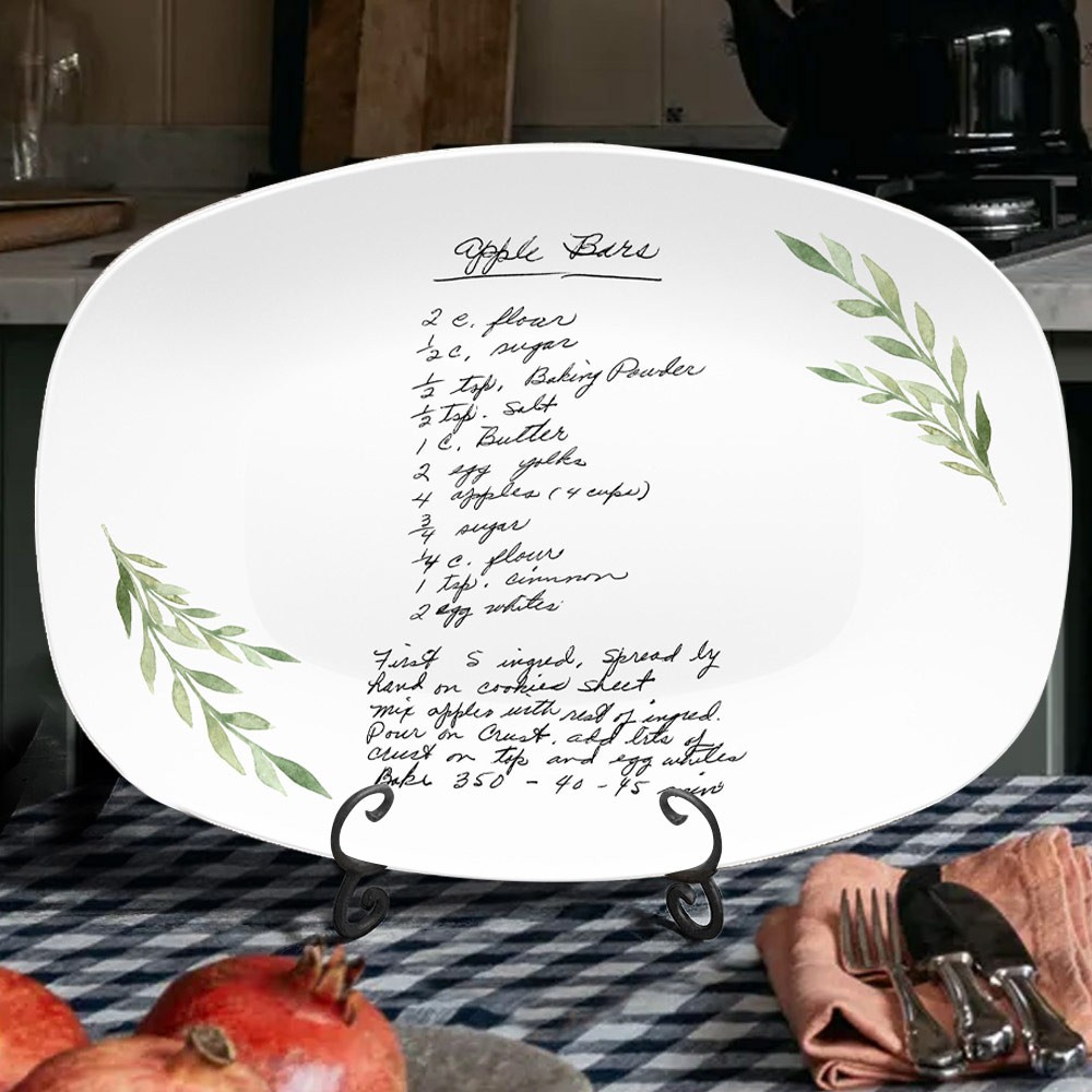 Plateau de recettes manuscrites personnalisées Cadeaux uniques pour maman grand-mère