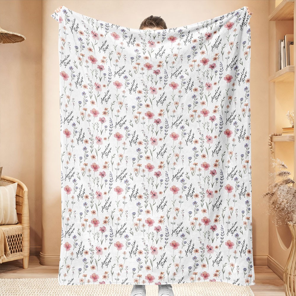 Couverture personnalisée avec le prénom de l'enfant Cadeau unique pour un anniversaire ou Noël