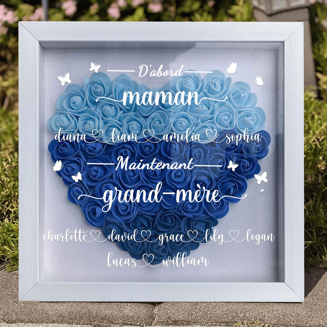 Personnalisé première maman maintenant grand-mère boîte à fleurs Cadeaux pour maman grand-mère Cadeau de fête des mères