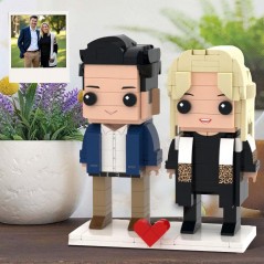 Figurines Personnalisées en Brique pour Couples - Cadeaux Uniques pour Votre Petit Ami ou Votre Mari - Cadeau d'Anniversaire pour Elle ou Lui