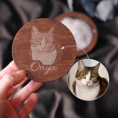 Boîte Commémorative en Bois à Poils d'Animal Personnalisée avec Photo Cadeau du Souvenir pour Perte d'Animal Cadeau de Condoléances pour Chien