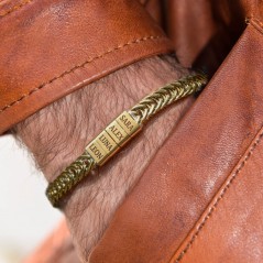 Bracelet personnalisé pour homme avec prénoms d'enfants gravés, cadeau souvenir pour papa, cadeau pour la fête des pères
