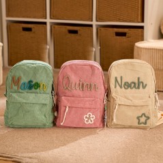 Sac à dos personnalisé pour enfants avec nom sac d'école personnalisé pour tout-petits cadeau de rentrée scolaire pour enfants