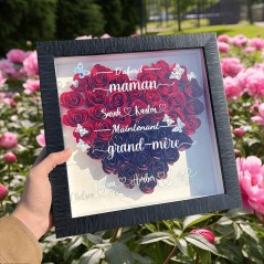 Personnalisé première maman maintenant grand-mère boîte à fleurs Cadeaux pour maman grand-mère Cadeau de fête des mères