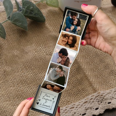 Boîte Souvenir Mémoire de Couple à Tiroir Personnalisée Cadeaux d'Anniversaire pour Femme Cadeaux Saint-Valentin pour Elle