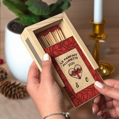 Coffret cadeau personnalisé pour couple en bois pour pendaison de crémaillère Idées cadeaux pour anniversaire Cadeaux de Saint-Valentin pour couples