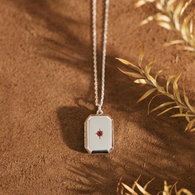 Collier Médaillon Personnalisé avec Photo Bijou Commémoratif Gravé sur Mesure Collier Photo Cadeau d'Anniversaire Cadeau pour Elle