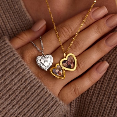 Collier avec Photo Personnalisé Cadeaux Commémoratifs Personnalisés Cadeaux pour vos Proches Cadeaux pour Grand-mère et Maman