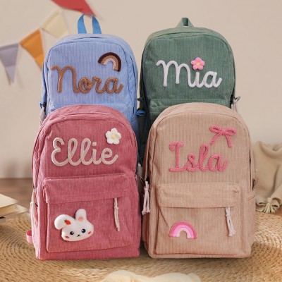 Sac à dos personnalisé pour enfants avec nom sac d'école personnalisé pour tout-petits cadeau de rentrée scolaire pour enfants