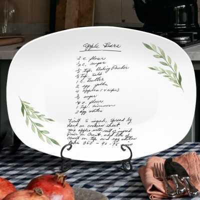 Plateau de recettes manuscrites personnalisées Cadeaux uniques pour maman grand-mère