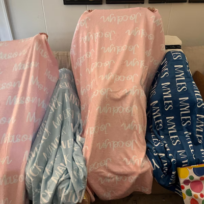 Couverture personnalisée avec le prénom de l'enfant Cadeau unique pour un anniversaire ou Noël