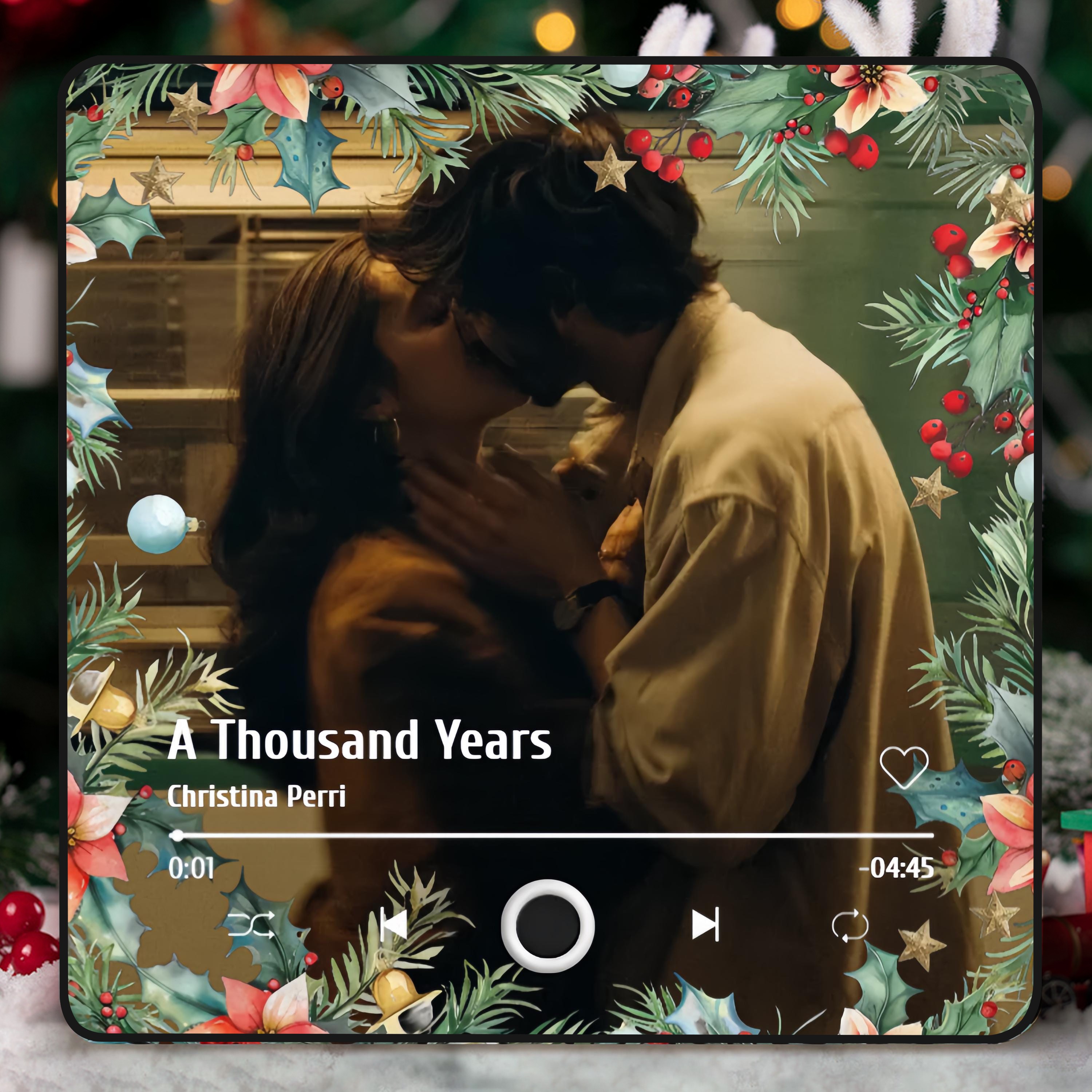 Calamita da frigorifero personalizzata con album musicale Spotify, calamita da frigorifero personalizzata per coppie, regalo di anniversario, regali di Natale