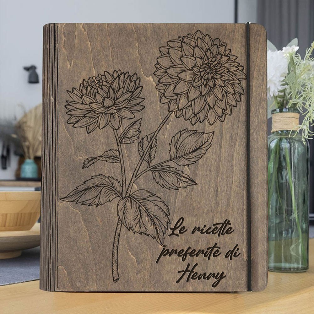 Libro di ricette personalizzato Raccoglitore di libri di cucina personalizzato vuoto Regali per mamma, nonna, idee regalo per la festa della mamma