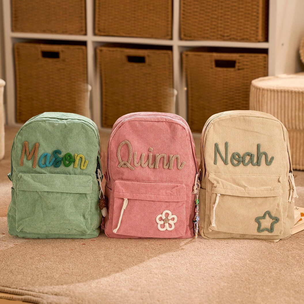 Zaino Personalizzato per Bambini con Nome Borsa Scolastica Personalizzata per Bambini Piccolo Regalo di Ritorno a Scuola per Bambini Regali Unici per Ragazze e Ragazzi