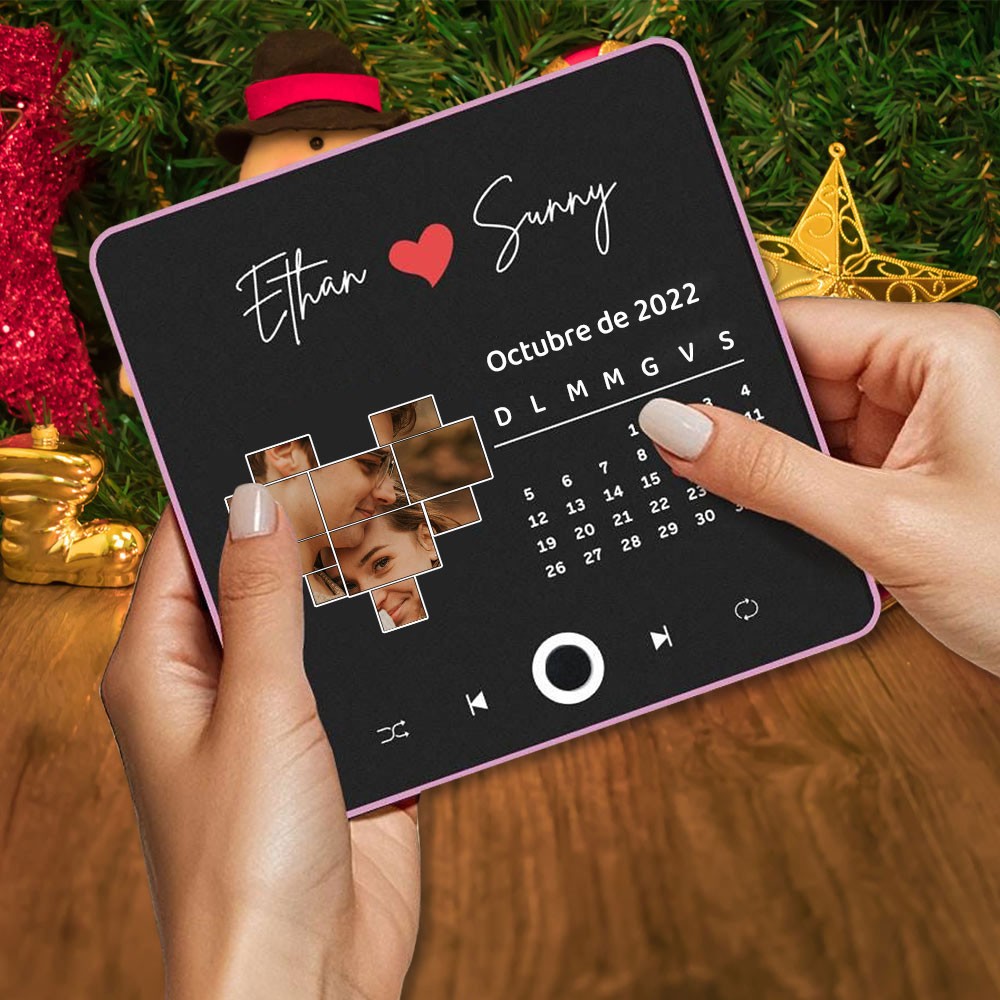 Calamita da frigorifero personalizzata con album musicale Spotify, calamita da frigorifero personalizzata per coppie, regalo di anniversario, regali di Natale