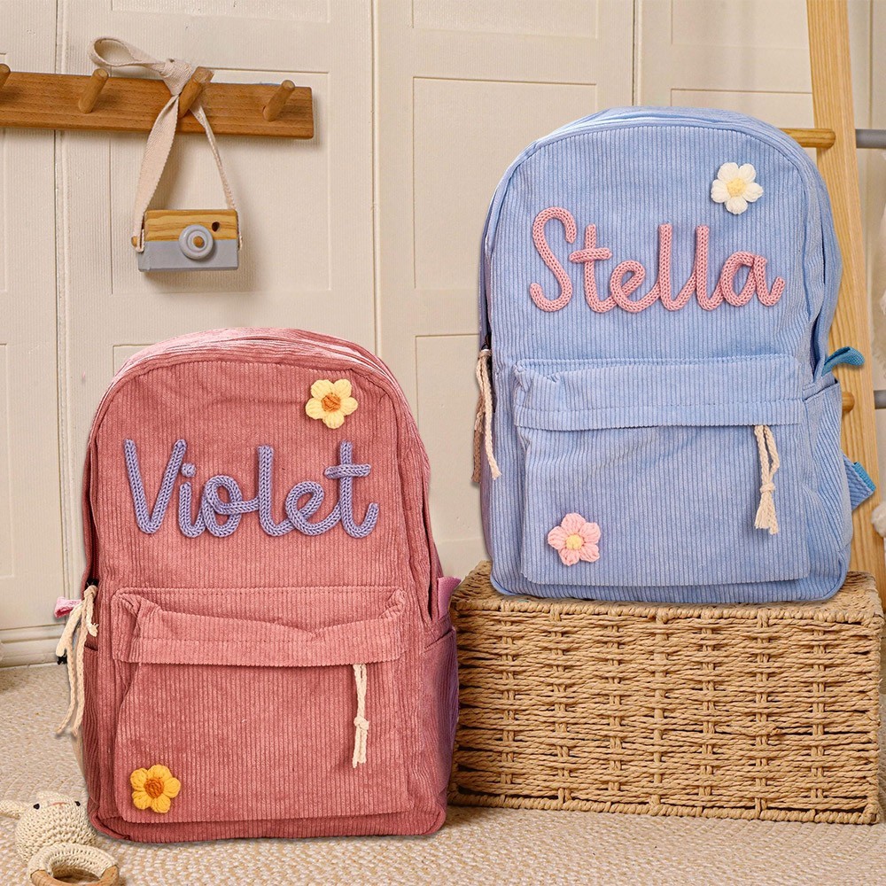 Zaino Personalizzato per Bambini con Nome Borsa Scolastica Personalizzata per Bambini Piccolo Regalo di Ritorno a Scuola per Bambini Regali Unici per Ragazze e Ragazzi