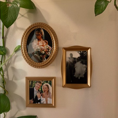 Set di 3 cornici magnetiche personalizzate, magneti da frigorifero personalizzati, regalo unico per anniversario, matrimonio, arredamento per la casa