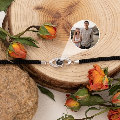 Bracciale con Proiezione Fotografica "Love Rope" Personalizzato – Regalo di San Valentino per Coppia