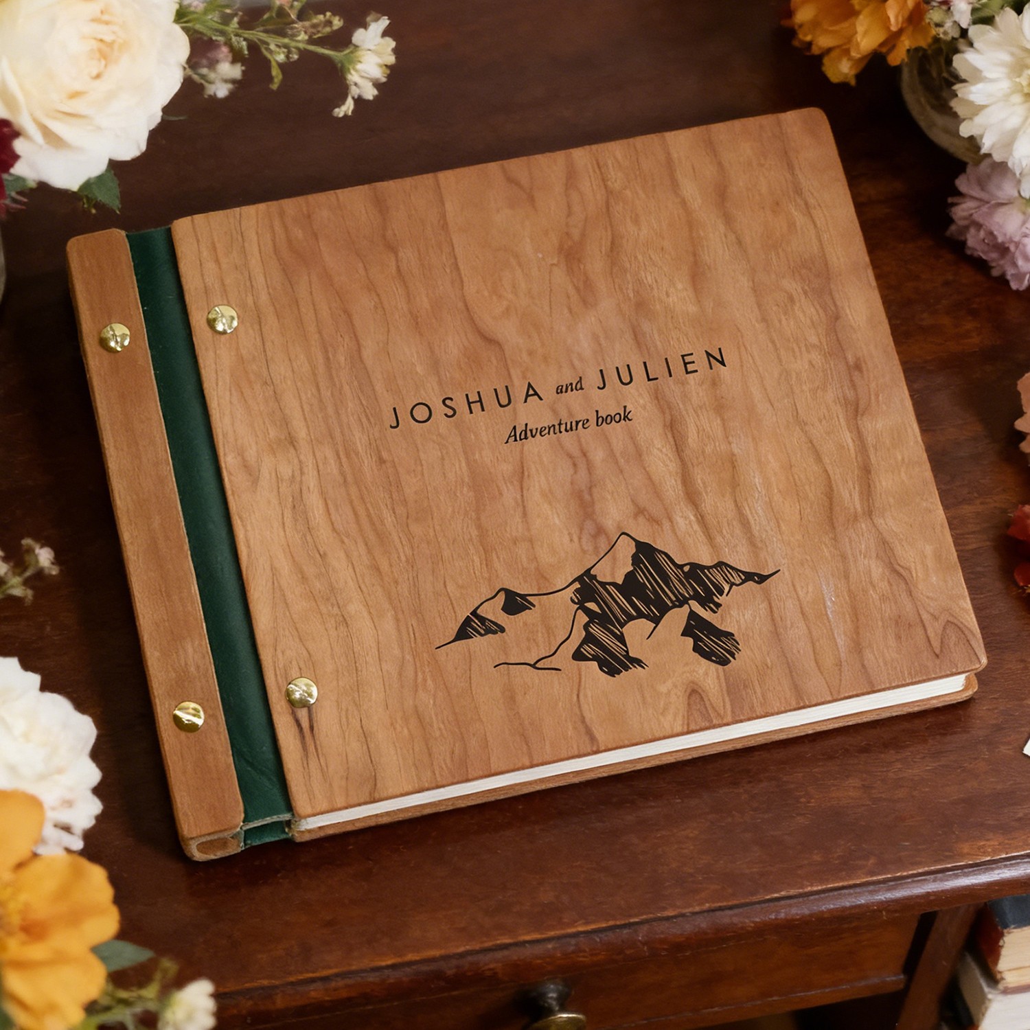 Custom Couples Adventure Book Scrapbook Anniversary Gift for Her Him Valentine's Day Gifts for Couple