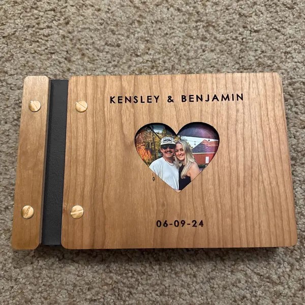 Custom Adventure Book Couple Scrapbook Photo Album Anniversary Gifts for Husband Valentine's Day Gifts for Couples